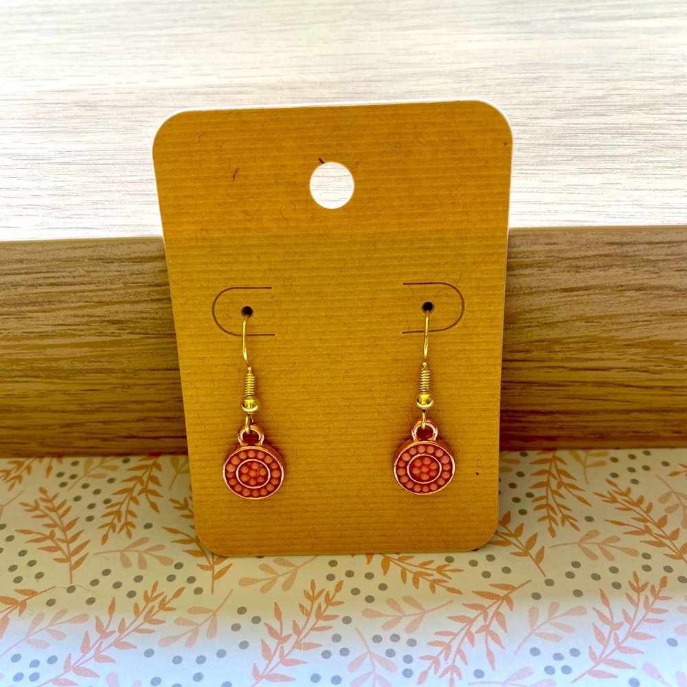 Beaded Charm Drop Earrings